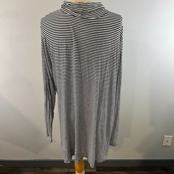 🌿4/$35🌿 GEORGE Black White Stripe Turtle Neck Sweater (XXL) - Picture 5 of 7
